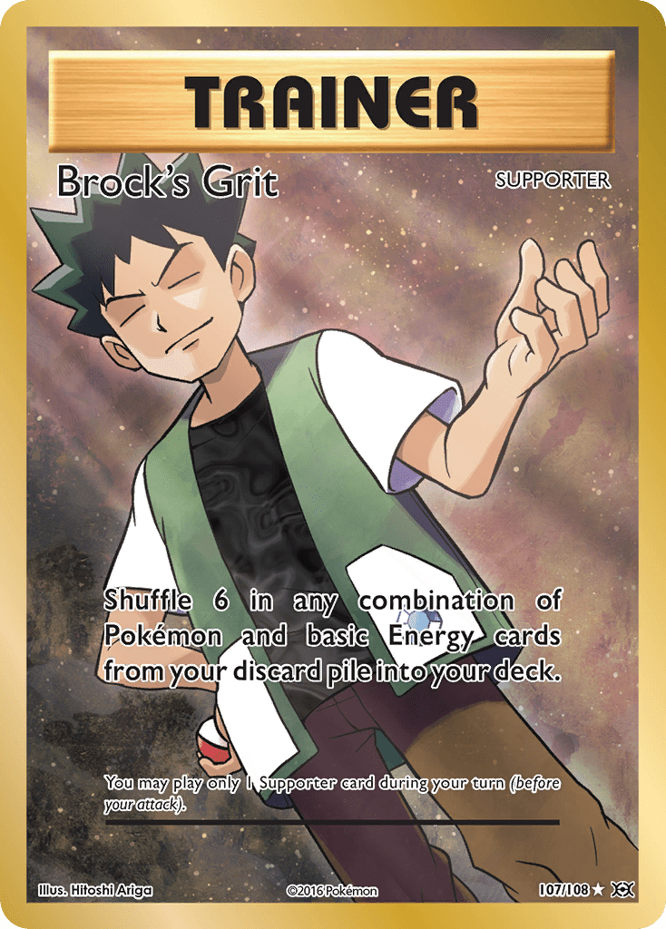 Brock's Grit (107/108) [XY: Evolutions] Pokemon Single Pokémon  | Multizone: Comics And Games