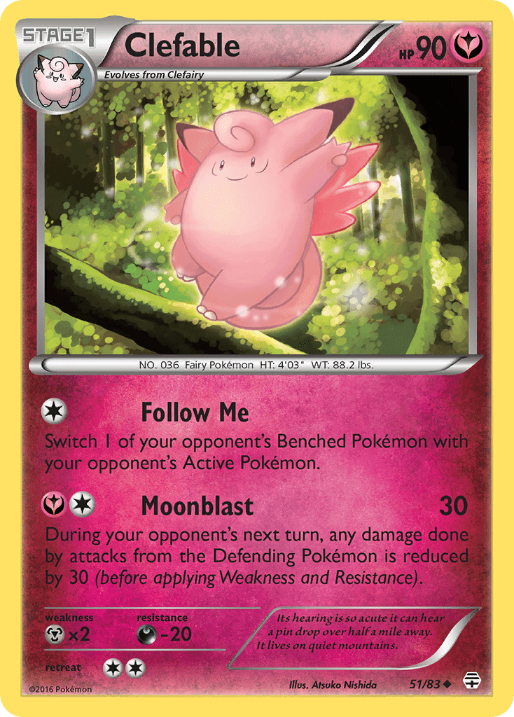 Clefable (51/83) [XY: Generations] Pokemon Single Pokémon  | Multizone: Comics And Games
