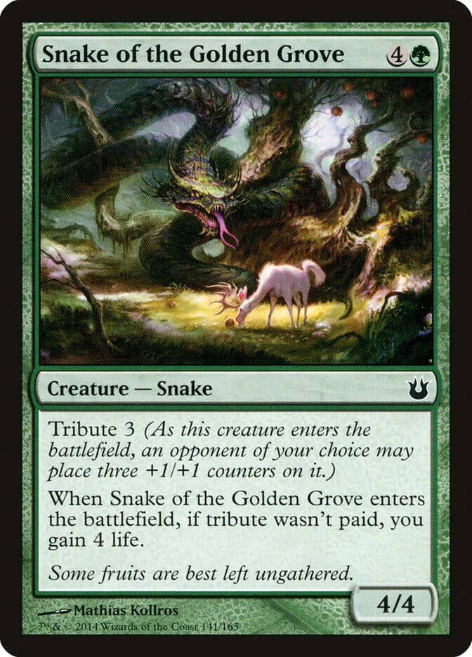 Snake of the Golden Grove [Born of the Gods] MTG Single Magic: The Gathering  | Multizone: Comics And Games