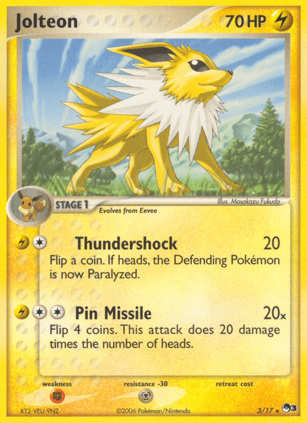 Jolteon (3/17) [POP Series 3] Pokemon Single Pokémon  | Multizone: Comics And Games