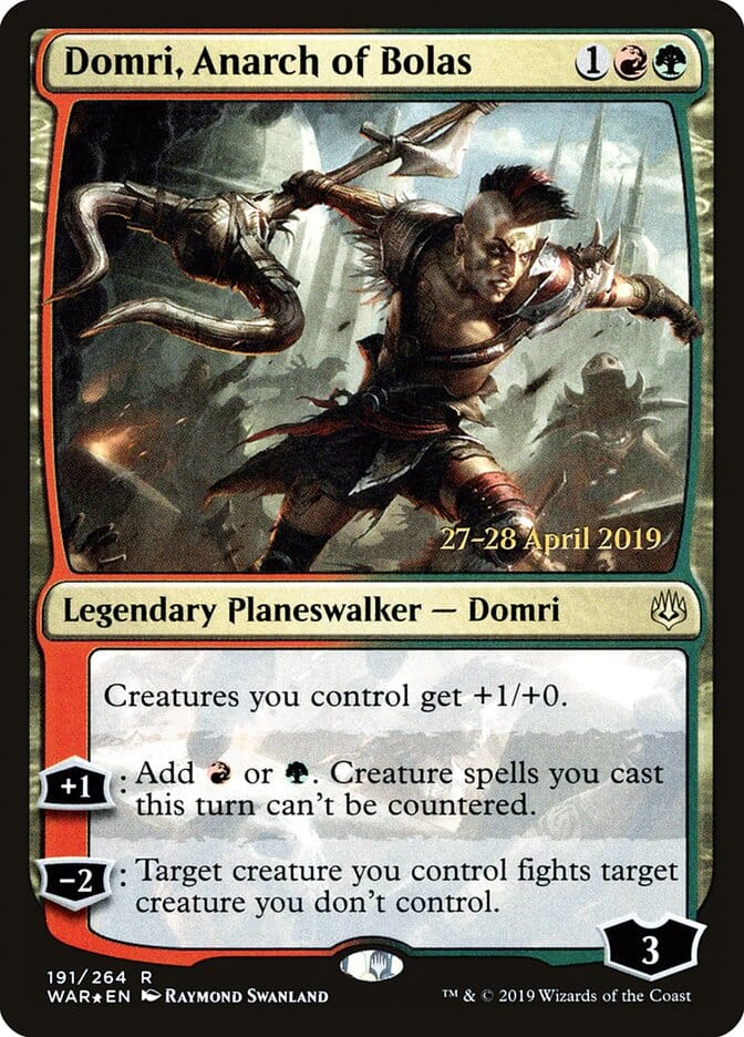 Domri, Anarch of Bolas [War of the Spark Prerelease Promos] MTG Single Magic: The Gathering  | Multizone: Comics And Games