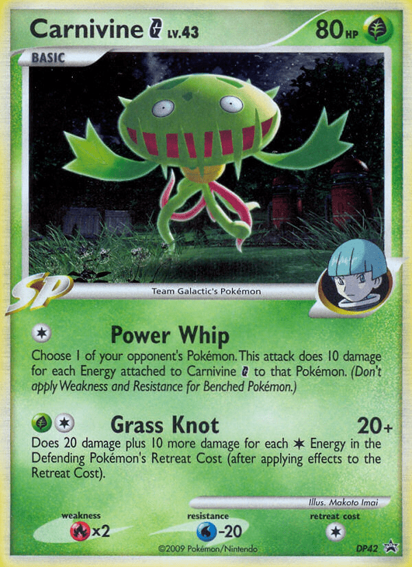 Carnivine G (DP42) [Diamond & Pearl: Black Star Promos] Pokemon Single Pokémon  | Multizone: Comics And Games
