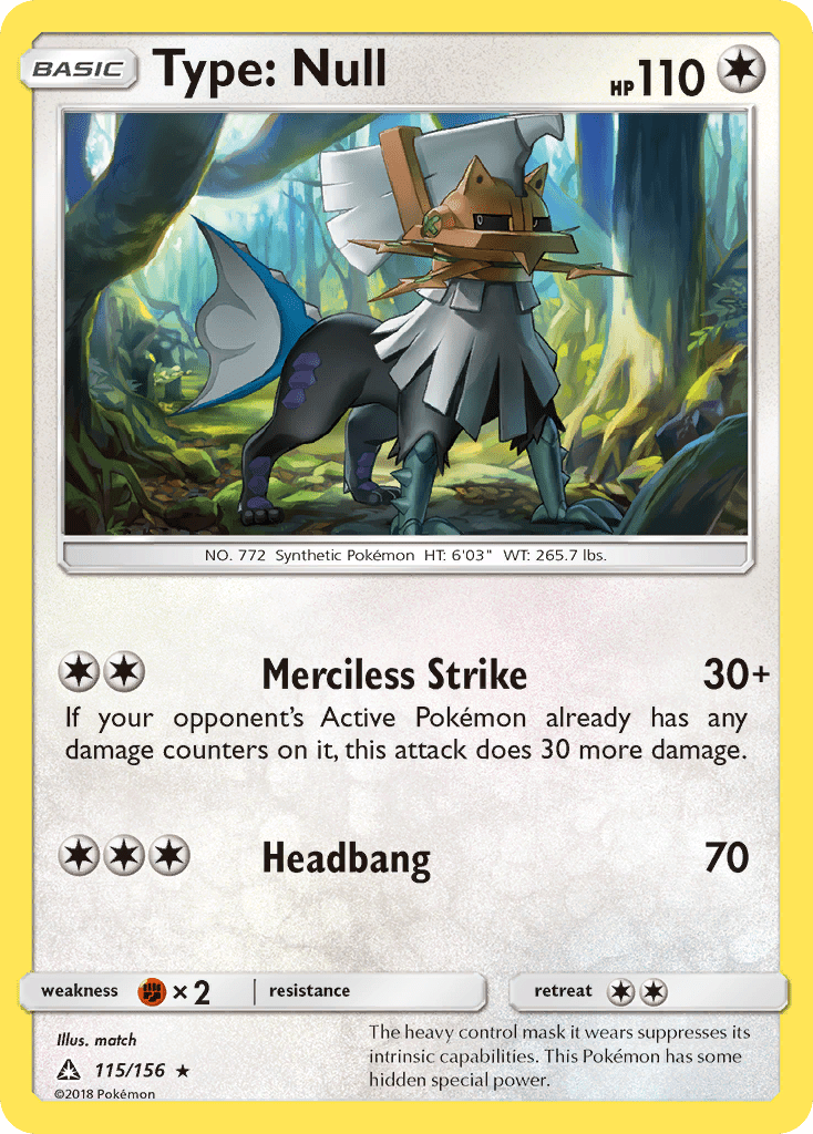 Type: Null (115/156) [Sun & Moon: Ultra Prism] Pokemon Single Pokémon  | Multizone: Comics And Games