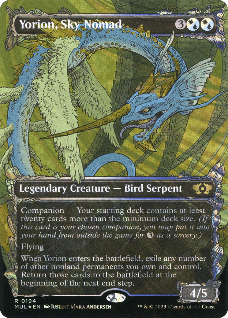 Yorion, Sky Nomad (Halo Foil) [Multiverse Legends] MTG Single Magic: The Gathering  | Multizone: Comics And Games