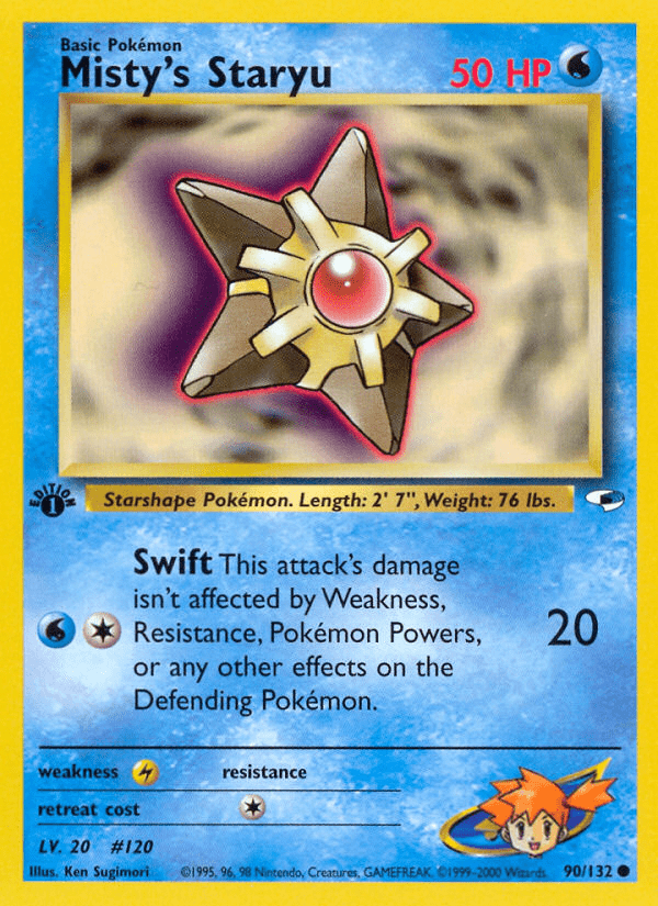 Misty's Staryu (90/132) [Gym Heroes 1st Edition] Pokemon Single Pokémon  | Multizone: Comics And Games