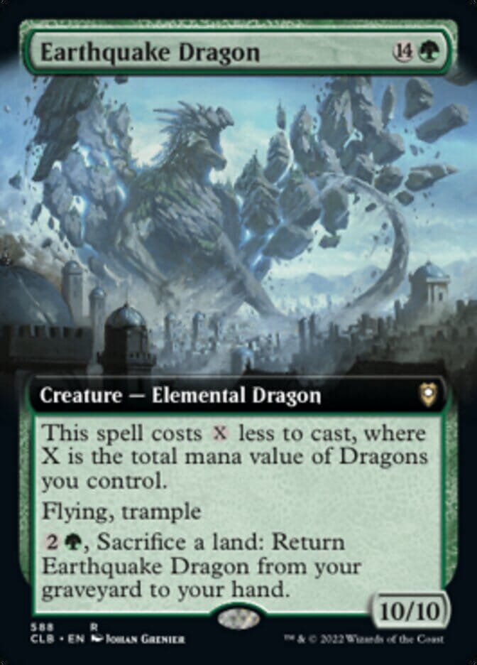 Earthquake Dragon (Extended Art) [Commander Legends: Battle for Baldur's Gate] MTG Single Magic: The Gathering  | Multizone: Comics And Games