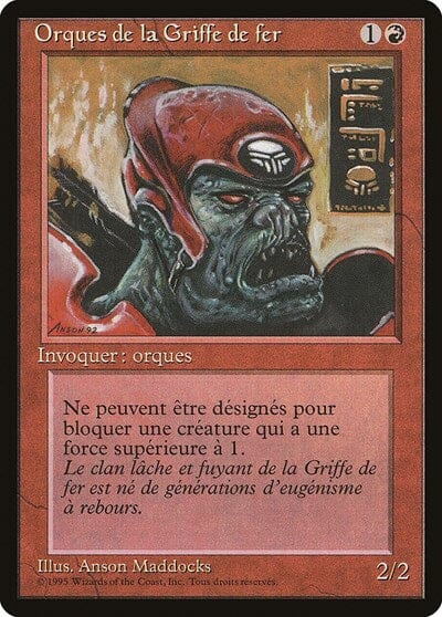 Ironclaw Orcs (French) - "Orques de la Griffe de fer" [Renaissance] MTG Single Magic: The Gathering  | Multizone: Comics And Games