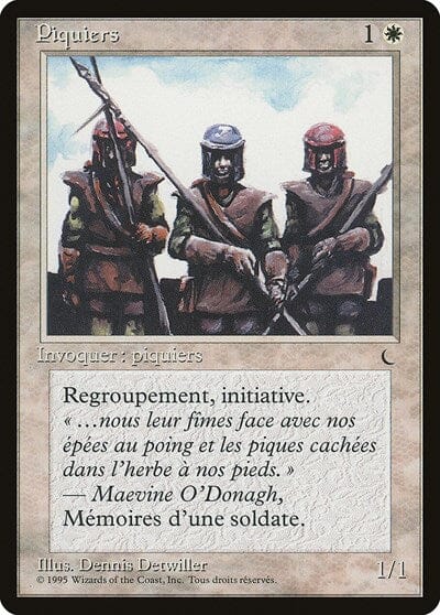 Pikemen (French) - "Piquiers" [Renaissance] MTG Single Magic: The Gathering  | Multizone: Comics And Games