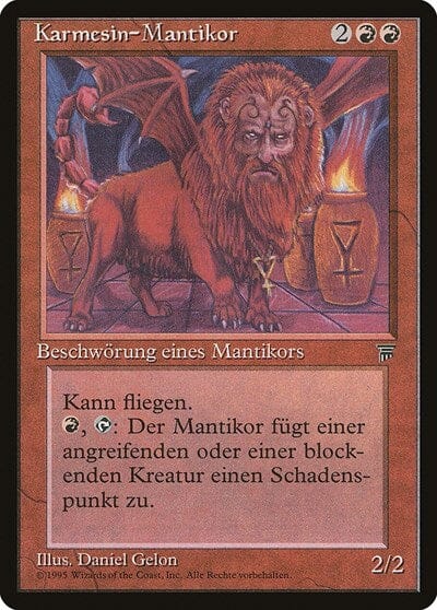 Crimson Manticore (German) - "Karmesin-Mantikor" [Renaissance] MTG Single Magic: The Gathering  | Multizone: Comics And Games