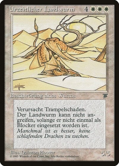 Elder Land Wurm (German) - "Urzeitlicher Landwurm" [Renaissance] MTG Single Magic: The Gathering  | Multizone: Comics And Games