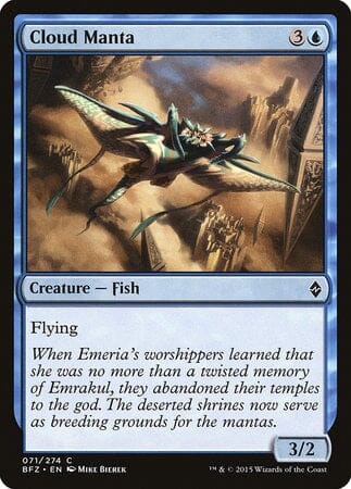 Cloud Manta [Battle for Zendikar] MTG Single Magic: The Gathering  | Multizone: Comics And Games