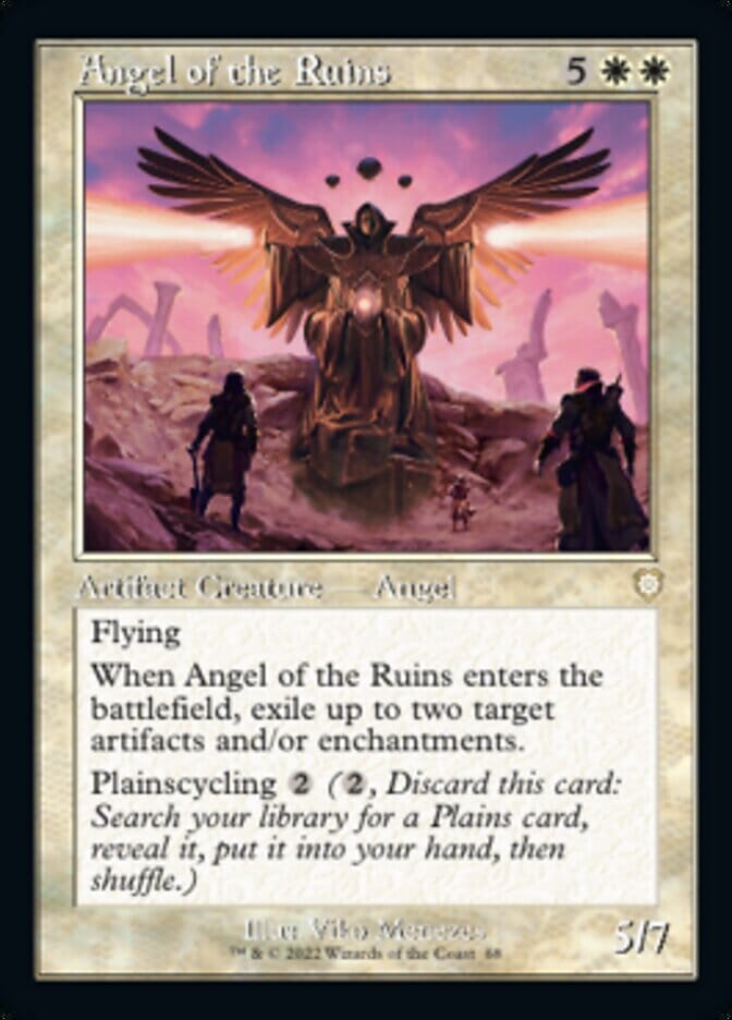 Angel of the Ruins (Retro) [The Brothers' War Commander] MTG Single Magic: The Gathering  | Multizone: Comics And Games