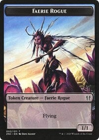 Faerie Rogue // Goblin Rogue Double-sided Token [Commander: Zendikar Rising Tokens] MTG Single Magic: The Gathering  | Multizone: Comics And Games