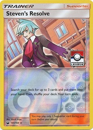 Steven's Resolve (145/168) (League Promo) [Sun & Moon: Celestial Storm] Pokemon Single Pokémon  | Multizone: Comics And Games