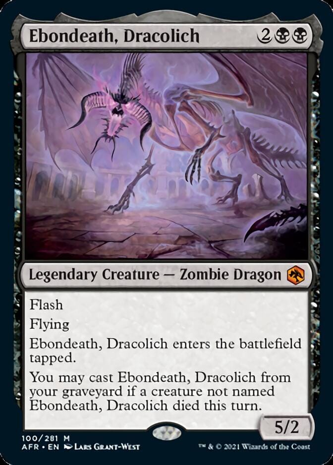 Ebondeath, Dracolich [Dungeons & Dragons: Adventures in the Forgotten Realms] MTG Single Magic: The Gathering  | Multizone: Comics And Games