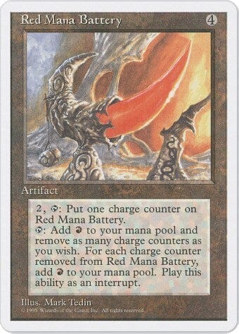 Red Mana Battery [Fourth Edition] MTG Single Magic: The Gathering  | Multizone: Comics And Games