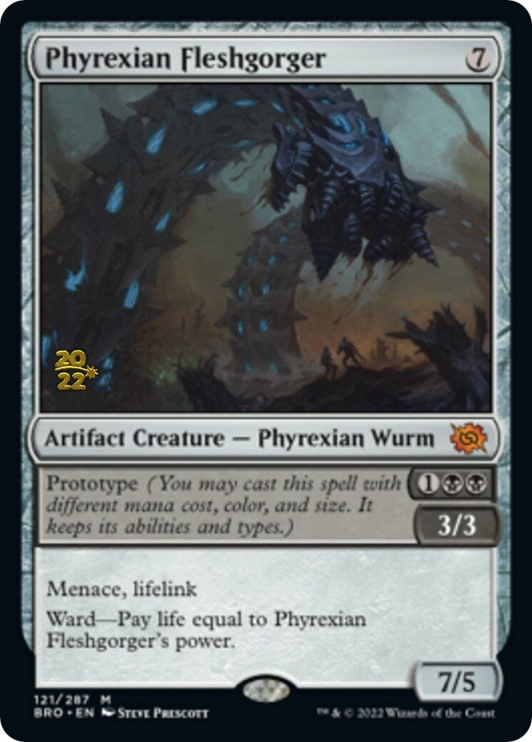 Phyrexian Fleshgorger [The Brothers' War: Prerelease Promos] MTG Single Magic: The Gathering  | Multizone: Comics And Games