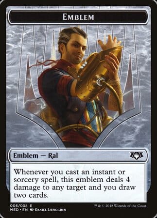 Emblem - Ral, Izzet Viceroy [Mythic Edition Tokens] MTG Single Magic: The Gathering  | Multizone: Comics And Games