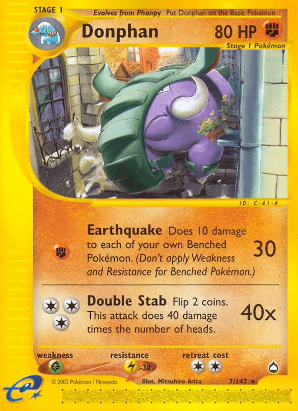 Donphan (7/147) [Aquapolis] Pokemon Single Pokémon  | Multizone: Comics And Games