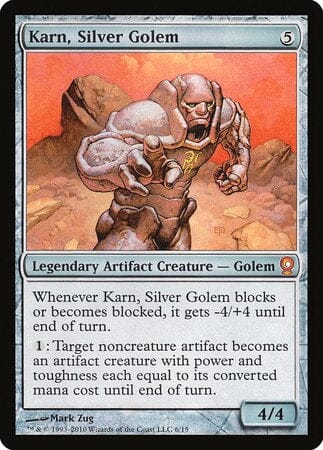 Karn, Silver Golem [From the Vault: Relics] MTG Single Magic: The Gathering  | Multizone: Comics And Games