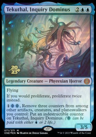 Tekuthal, Inquiry Dominus [Phyrexia: All Will Be One Prerelease Promos] MTG Single Magic: The Gathering  | Multizone: Comics And Games