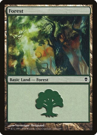 Forest (248a) [Zendikar] MTG Single Magic: The Gathering  | Multizone: Comics And Games