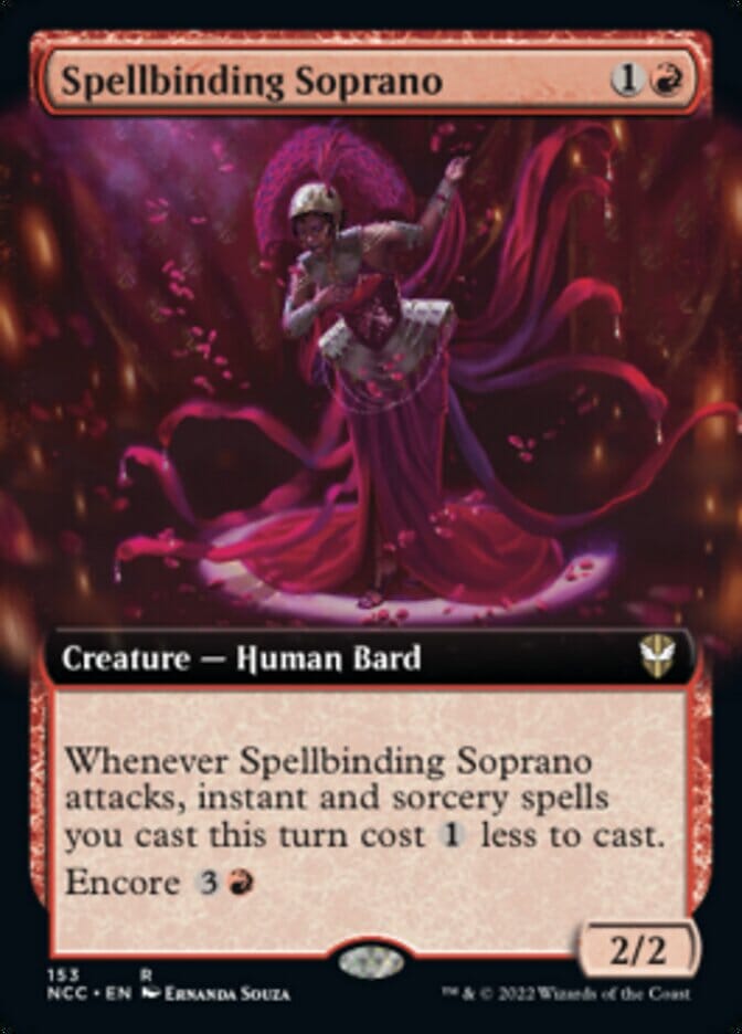 Spellbinding Soprano (Extended Art) [Streets of New Capenna Commander] MTG Single Magic: The Gathering  | Multizone: Comics And Games