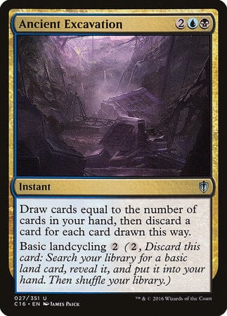 Ancient Excavation [Commander 2016] MTG Single Magic: The Gathering  | Multizone: Comics And Games
