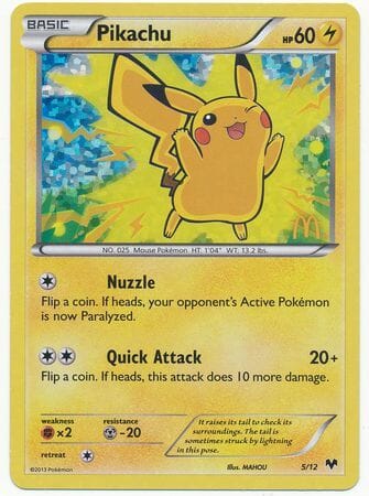 Pikachu (5/12) [McDonald's Promos: 2014 Collection] Pokemon Single Pokémon  | Multizone: Comics And Games
