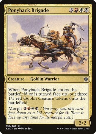Ponyback Brigade [Khans of Tarkir] MTG Single Magic: The Gathering  | Multizone: Comics And Games