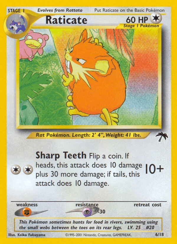 Raticate (6/18) [Southern Islands] Pokemon Single Pokémon  | Multizone: Comics And Games