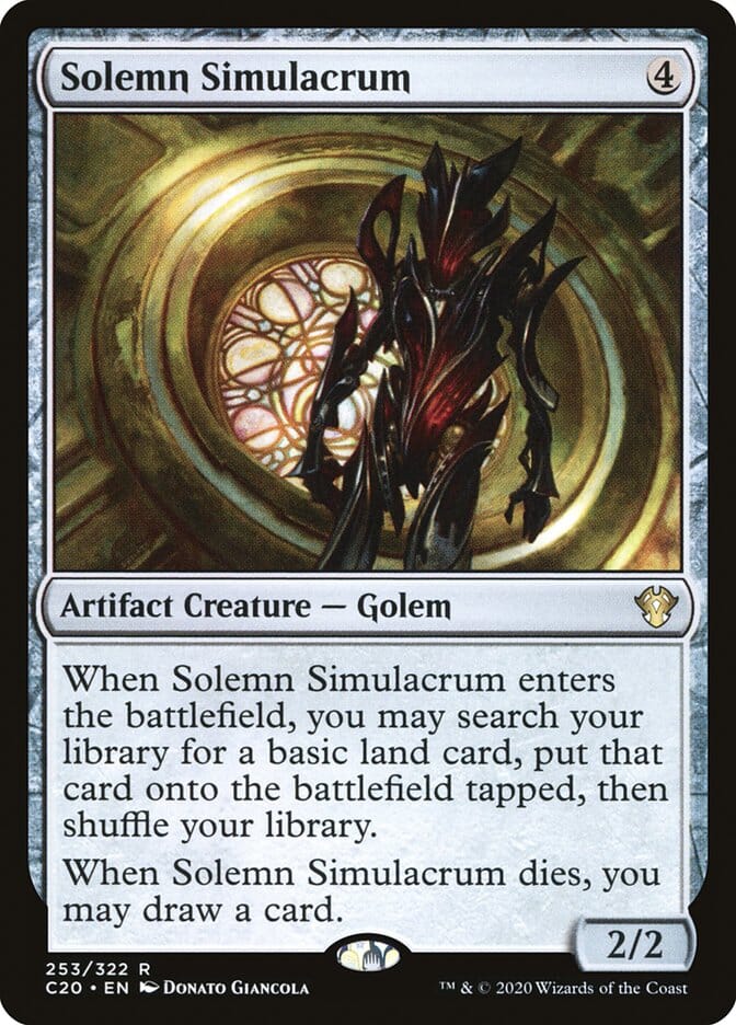 Solemn Simulacrum [Commander 2020] MTG Single Magic: The Gathering  | Multizone: Comics And Games