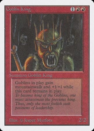 Goblin King [Unlimited Edition] MTG Single Magic: The Gathering  | Multizone: Comics And Games