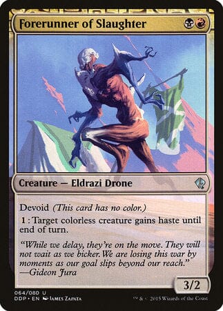 Forerunner of Slaughter [Duel Decks: Zendikar vs. Eldrazi] MTG Single Magic: The Gathering  | Multizone: Comics And Games