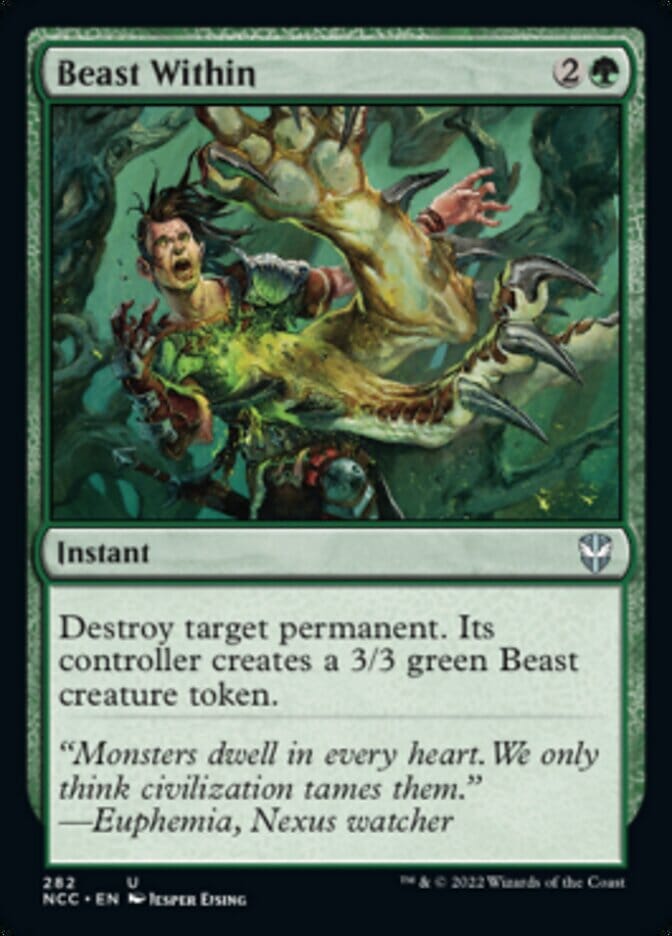 Beast Within [Streets of New Capenna Commander] MTG Single Magic: The Gathering  | Multizone: Comics And Games