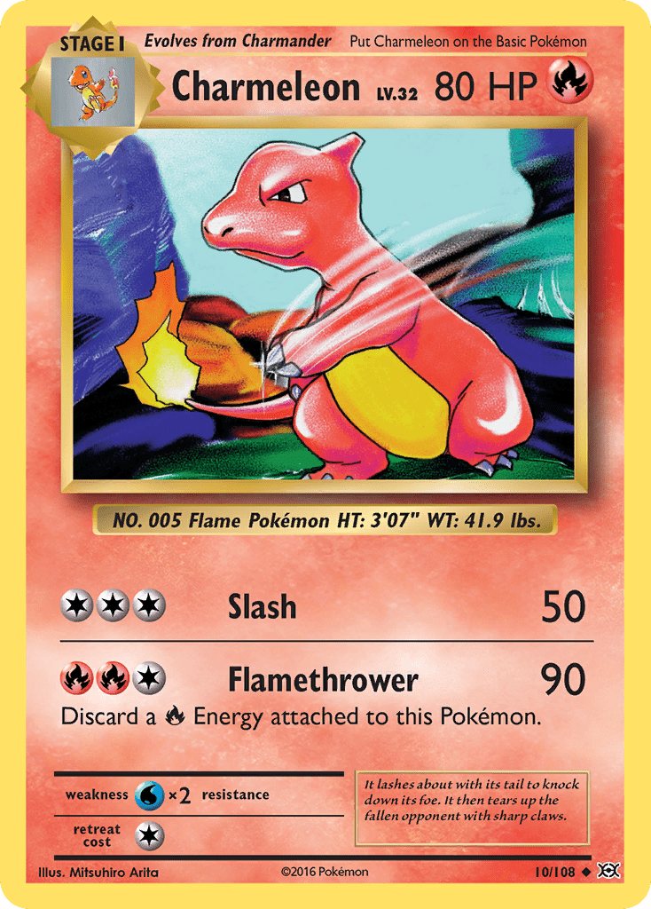 Charmeleon (10/108) [XY: Evolutions] Pokemon Single Pokémon  | Multizone: Comics And Games