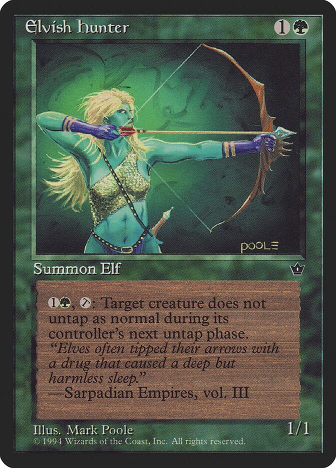 Elvish Hunter (Mark Poole) [Fallen Empires] MTG Single Magic: The Gathering  | Multizone: Comics And Games