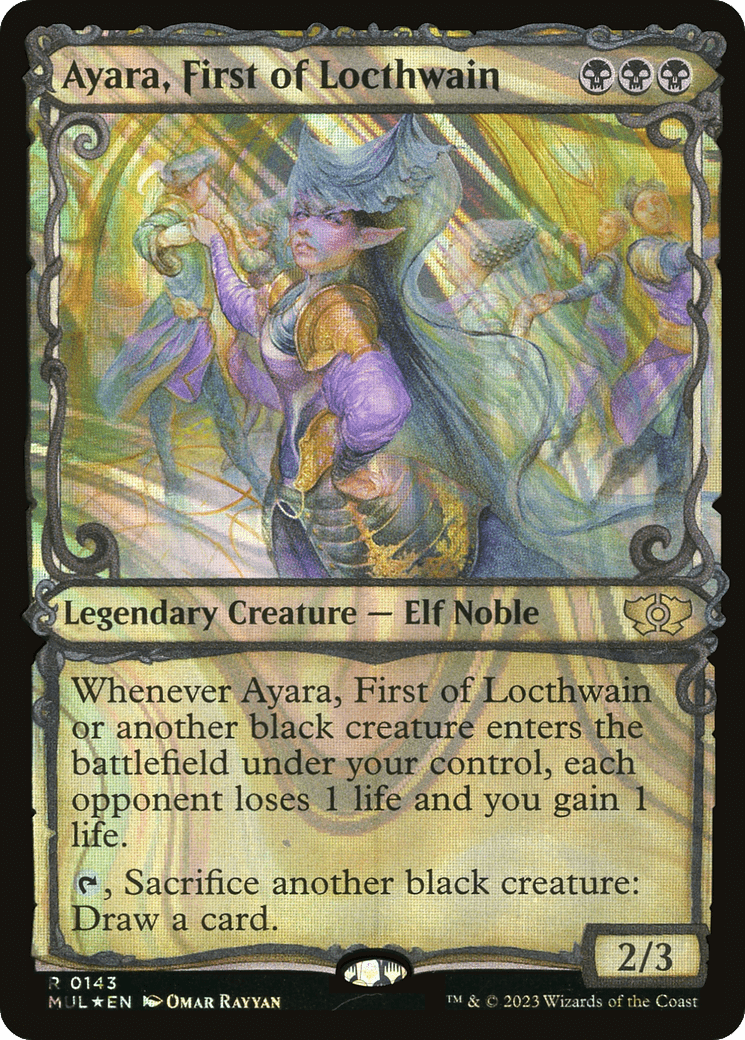 Ayara, First of Locthwain (Halo Foil) [Multiverse Legends] MTG Single Magic: The Gathering  | Multizone: Comics And Games
