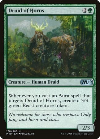 Druid of Horns [Core Set 2019] MTG Single Magic: The Gathering  | Multizone: Comics And Games
