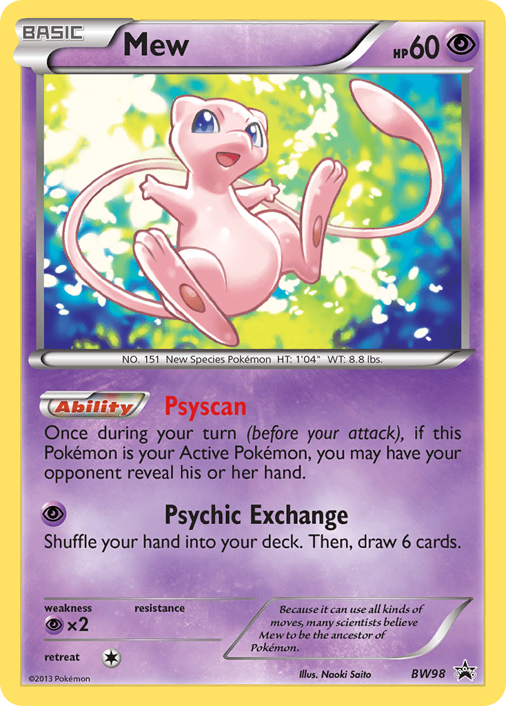 Mew (BW98) [Black & White: Black Star Promos] Pokemon Single Pokémon  | Multizone: Comics And Games