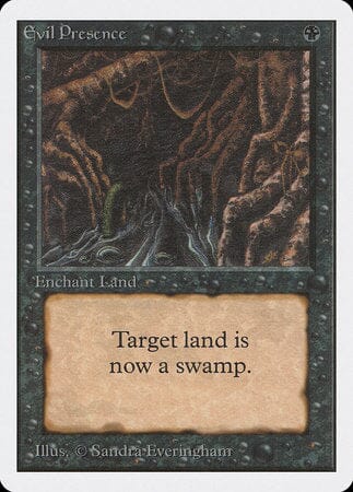 Evil Presence [Unlimited Edition] MTG Single Magic: The Gathering  | Multizone: Comics And Games