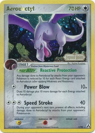 Aerodactyl (1/92) (Stamped) [EX: Legend Maker] Pokemon Single Pokémon  | Multizone: Comics And Games