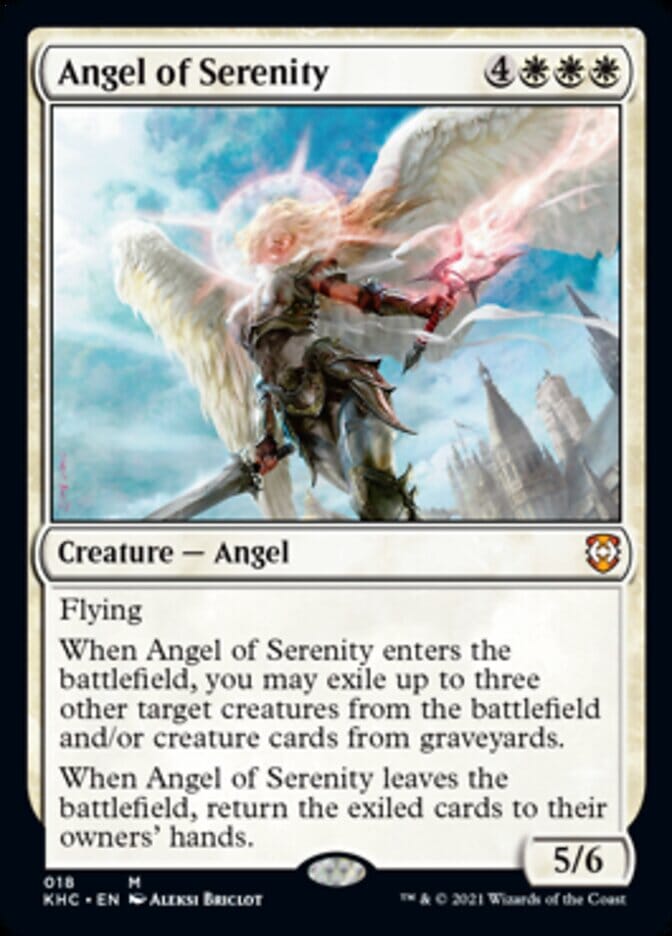 Angel of Serenity [Kaldheim Commander] MTG Single Magic: The Gathering  | Multizone: Comics And Games