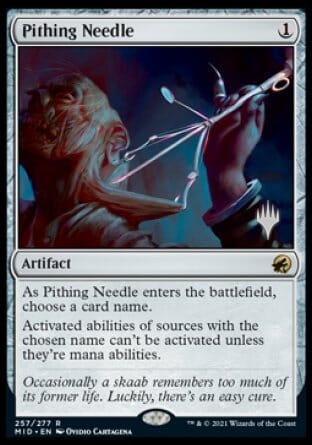 Pithing Needle (Promo Pack) [Innistrad: Midnight Hunt Promos] MTG Single Magic: The Gathering  | Multizone: Comics And Games