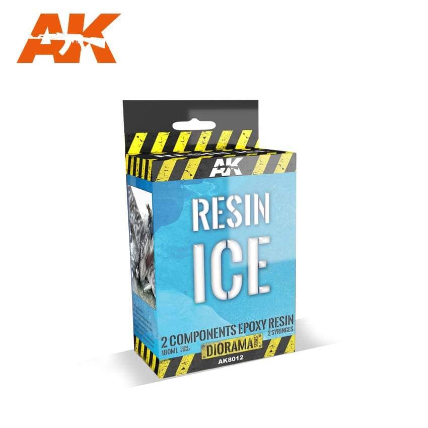 AK Interactive: Diorama Series - 100ml Hobby Ak Interactive AK Interactive Resin Ice - 2 Components  | Multizone: Comics And Games