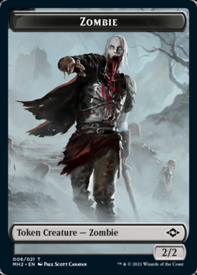 Zombie Token [Modern Horizons 2 Tokens] MTG Single Magic: The Gathering  | Multizone: Comics And Games