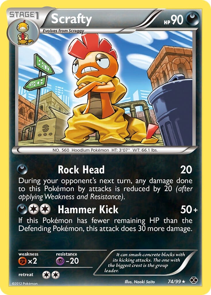 Scrafty (74/99) (Theme Deck Exclusive) [Black & White: Next Destinies] Pokemon Single Pokémon  | Multizone: Comics And Games