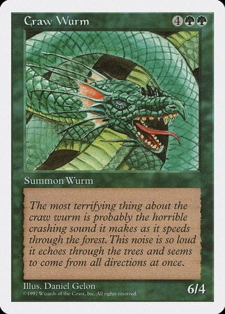Craw Wurm [Fifth Edition] MTG Single Magic: The Gathering  | Multizone: Comics And Games