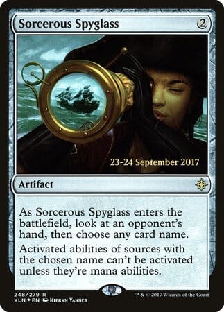 Sorcerous Spyglass [Ixalan Promos] MTG Single Magic: The Gathering  | Multizone: Comics And Games