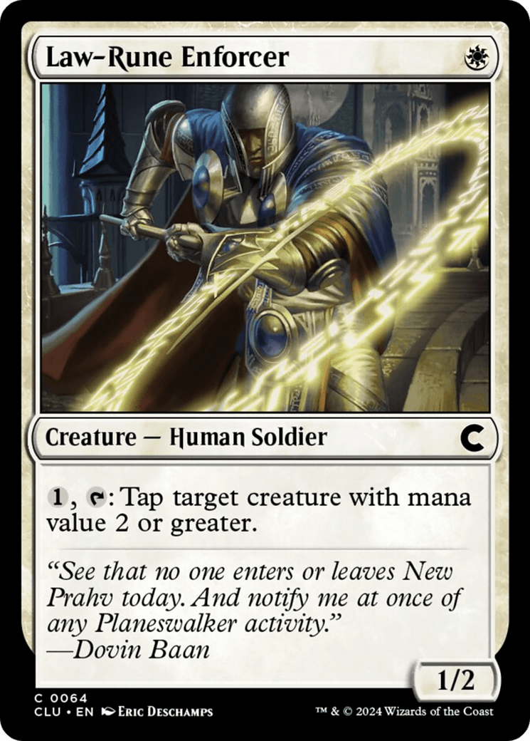 Law-Rune Enforcer [Ravnica: Clue Edition] MTG Single Magic: The Gathering  | Multizone: Comics And Games